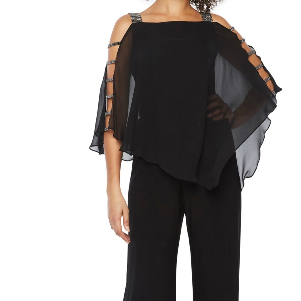 MSK Popover Embellished Jumpsuit Hunter Green